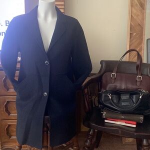 Zara Black Blazer Coat Girls Size 13-14 Fit Small Woman Size